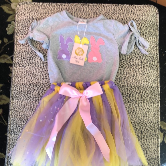 Two piece Easter tee and tutu; sz 3T; NWT - Picture 1 of 3